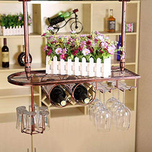 PZW Cremagliera Del Vino Semplice e Creativa/Portabicchieri Appesi per Vino Rosso/Portabicchieri Appesi Invertiti/Asta Principale Creativa/Portabicchieri Appesi per Portabottiglie, 100 * 25 C