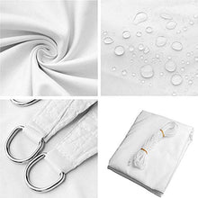 ASDF Tenda a Vela Parasole, Vela Ombreggiante Triangolare, Impermeabile Protezione Raggi 90% UV Tenda da Sole per Esterno, per Terrazza Campeggio Giardino Esterno