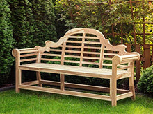 Beliani Panca da Giardino in Legno Teak Marrone Chiaro in Stile Country 180 cm Marlboro