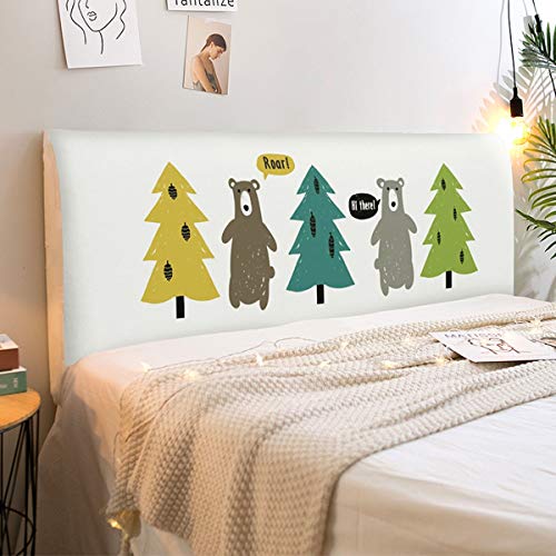 YTGH Copri Testata Letto, per Matrimoniale Singolo Rivestimento Decorativo Antipolvere dello Schienale, Lavabile C-120CM