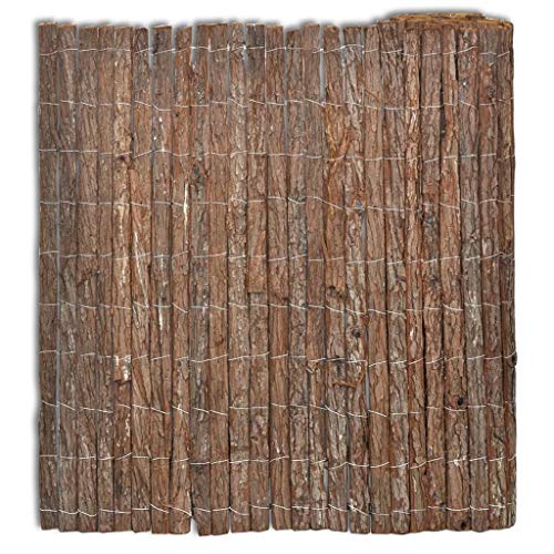 vidaXL Recinzione in Corteccia Recinto Giardino Decorativo Versatile Naturale Privacy Paravento Frangivento Recinto a Schermo 400x170 cm