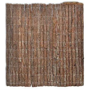 vidaXL Recinzione in Corteccia Recinto Giardino Decorativo Versatile Naturale Privacy Paravento Frangivento Recinto a Schermo 400x170 cm