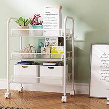Multi-Funzionale Rack Mobile Piano Trolley Rack a Tre Strati Classificazione Grande capacità di archiviazione Adatto a Bagno Camera da Letto Soggiorno Cucina Balcone