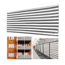 Summer supplies Recinzione Copertura per Balcone Protezione della Privacy Schermo in HDPE Senza Viti Permeabile per Estate ed Inverno,con 4 * 1,5m di Corda,Grigio Chiaro