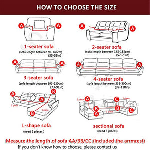 SONGHJ Fodera per Divano in Poliestere Tinta Unita Semplice,Copertura per Chaise Longue A Forma di L all-Inclusive per Tutte Le Stagioni