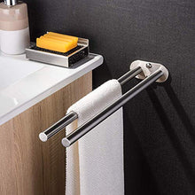 ZUNTO Bagno Porta Salviette da Parete Acciaio Inox Portasciugamani 40cm 2 Bracci