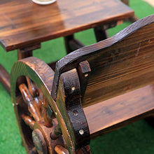 household products Set Tavolo E Sedia Singolo in Legno Massello, Sgabello Decorativo per Balcone Esterno, Sedile A Forma di Ruota, Tavolo E Sedia da Sala da tè in Legno Massello Anticorrosivo