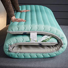 LoveHouse, materasso pieghevole per dormire, in lattice tailandese, materasso tradizionale giapponese futon, tappetino pieghevole Tatami, colore verde, 150 x 200 cm