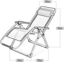 Zero Gravity Lounge Chair Patio Recliners Patio Deck Chair Pieghevole Regolabile reclinabile con portabicchieri e poggiatesta (colore : sedia b+cuscino d)-sedia B+cuscino a