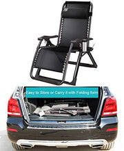 SHUAIIJUAN Sedia per il tempo libero domestico Zero Gravity Lounge Chair con cuscini e Porta bicchiere, pieghevole Patio Prato reclinabile Sdraio da spiaggia all'aperto pieghevole for giardino, patio,