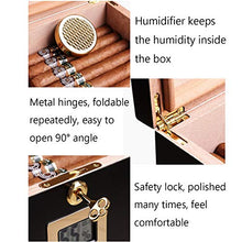 Cigar Humidor Dispositivo di Raffreddamento Household Legno di Cedro Cigar Cabinet Trasparente Protezione Solare Umidificatore Igrometro Elettronico Piano di Vernice