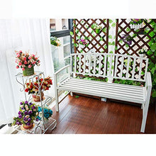 Sedia da giardino sedia doppia in metallo per esterni con schienale, bracciolo, cuscino, terrazza, panca, decorazione della casa, sgabello per il tempo libero per veranda / parco / cortile