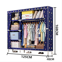 JINPENGRAN Armadio Mobili, Fold Portatile Governo di immagazzinaggio Camera da Letto, Hanging Asta carico 75Kg