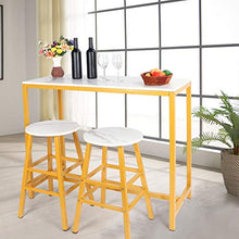 shelf Elegante Tavolo da Bar con 2 Sgabelli Set Mobili Semplici E Moderni per Cucina Sala Giochi Soggiorno Sala da Pranzo