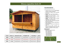 CABEX CO. S.r.l. - Chiosco Espositivo in Legno, Doghe in Pino Massello Spessore 19 mm. Serie CH Modello [CH3x2]