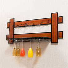 Portabottiglie Per Vino Porta Bottiglie E Vetro Scaffale Vini A Muro- Portabottiglie Da Parete, Porta Calici, Per La Cucina Di Casa/Sala Da Pranzo/Decorazione Bar