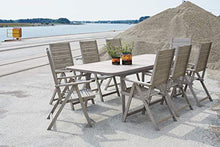 greemotion Tavolo allungabile da giardino in legno di acacia “Maui”, ca. 180/240 x 75 x 100 cm, grigio