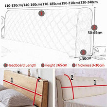 CXLT Fodera per Testiera del Letto Singola Doppia Coperchio della Testata Letto in Tessuto di Seta del Latte Elasticizzato Traspirante per Decorativa Testiera Letto in Legno/Pelle,P-Length:220-240cm