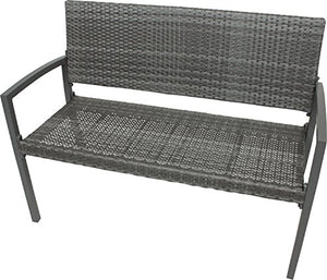 Panchina Sanremo in alluminio/Plastica Colore: grigio scuro