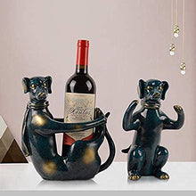 YAeele Decorazioni Arte Artigianato Scultura Animale Vino Rack Cane Europea Home Office