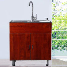 CCLLA Lavelli da Cucina Lavandino del Bagno lavello Mobile Mobile-lavabo Mobile Rosso-Impermeabile Antiscivolo/Altamente Resistente all'Usura