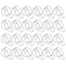 Hotop 24 Pezzi Clip di Tovaglia Plastica, Fermatovaglia Trasparente Supporto per Morsetti per Festa Picnic