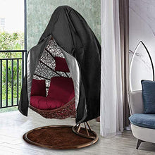 harupink Copertura per Sedia a Dondolo con Coulisse, 190 CM * 115CM Fodera Protezione Universale per Sedia Sospesa a Uovo Copri Sedia da Giardino Impermeabile Antipolvere Anti-UV 210D