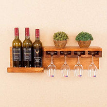 WAN Scaffale per Vino Scaffale per Vino Scaffale per Vino Scaffale per Vino | Supporto per Bicchieri Supporto per calici per Vino Appeso controsoffitto per Ripiani in Vetro per ristoranti, Bar,