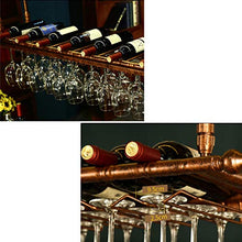 zxcvb Metallo Bronzo Capovolto Appeso Vino Calici Bicchiere di Champagne Calici Portapacchi Portabicchieri Vino Sottosopra Ripiano Decorazione Soffitto (60/80/100 / 120X30cm)
