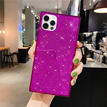 iKasus Custodia per iPhone 12 Pro Max, Crystal Clear Glitter Assorbimento Degli Urti Angoli Rinforzati Morbido TPU flessibile Guscio in Gel di Gomma Siliconica Custodia Case Cover,Viola