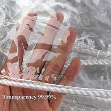 SHIJINHAO Telo Impermeabile Esterno,Telone Impermeabile In PVC Trasparente Con Occhielli, Tettoie Resistenti Alle Intemperie Pieghevoli, Copertura Antipioggia Da 0,35 Mm Per Mobili Da Giardino, Piante