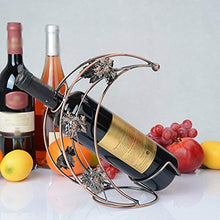 LHQ-HQ Cremagliera del vino in ferro battuto vino europeo cremagliera creativo cremagliera del vino del metallo, singola bottiglia di vino controsoffitto supporto della cremagliera del ferro Free Stan