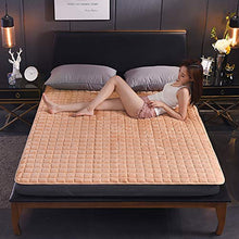Yamyannie-Home Materasso Pad Ultra Molle del Materasso Pad |Poliestere (Colore : Arancia, Dimensione : 120x200cm)