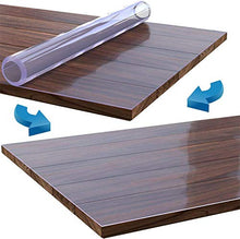 seveni 1,5 mm di Spessore Trasparente Tovaglia Nessun Odore di Plastica Tovaglia Impermeabile Rettangolo Scrivania Tavolino da caffè Tavolo da Pranzo Disponibile(90x100cm/35.43x39.37in)