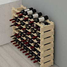 DlandHome Porta Bottiglie da Vino in Legno 6 Ripiani 60 Bottiglie Cantinetta Scaffale Porta Bottiglie