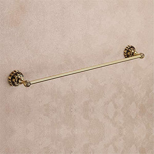 MBYW Portasciugamani Moderno Minimalista Portasciugamani Elegante per Il Bagno di Moda Accessori da Bagno in Rame Singola Asta Europea portasciugamani Singola Asta Asciugamano Antico Asta