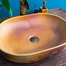 WEHOLY Lavabo in Resina Lavabo retrò da Incasso Ovale in Pietra Naturale Lavabo in Ceramica Contenitore per Hotel Lavabo a Prova di Schizzi