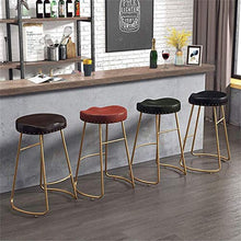 GYPPG Sgabelli Bar, sedie bancone della Cucina per la Colazione, Sedile in Ecopelle, Altezza 17,7/25,6/29,5 Pollici, 5 Colori Disponibili