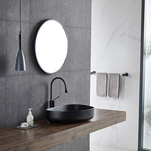 Eridanus Lavandino Irregolare per Lavabo da Piano, Lavandino in Ceramica Irregolare, Colore Nero, Lavello per Lavandino (55 x 10 x 14 cm)