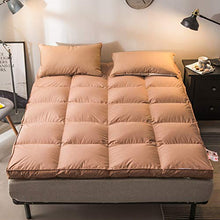 QVIVI Materasso Futon, Tatami Addensato Materassi Pieghevole Roll Up Traspirante Resistente Materasso Futon Pavimento per Camera Letto Dormitorio Studenti Brown 1.2 * 2M
