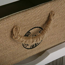 CASSETTIERA ORGANIZZATA PER BAGNO CON CASSETTI IN LEGNO COLORE BIANCO E BEIGE