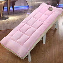 GGYDD Cotone Soffici Bellezza Materasso,Traspirante Futon Tatami Materassino Spa Massaggio Scrivania Pad di Protezione-Rosa 70x190cm(28x75inch)