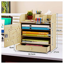 Schedario Classificatore Verticale File Cabinet, cartelle multifunzionale da tavolino di legno solido a più strati, file di Office Cassetto Tipo A4 con la serratura Data Storage Scaffale, file dati de