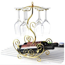 GJSN Cremagliera per Vino, Artigianato Creativo, Può Contenere 6 Bicchieri da Vino, Dimensioni: 25,5 cm Lunghe 44 cm Di Altezza