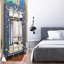 NXYJD Guardaroba Semplice Pieghevole Closet Portatile Bold Tessuto Rinforzato in Acciaio Full Frame Multifunzionale Hanging Mobili Camera da Letto (Color : B)