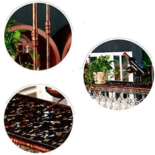 LXD Wine Rack, cremagliera di vetro di vino/a soffitto attaccatura del supporto di bottiglia del vino supporto del metallo ferro vetro vino Holder alta Cup/Altezza regolabile Rack Wine Glass,80 *