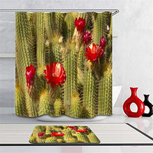 LIYAN Combinazione Bagno. Immagini Chiare E Colori Vivaci Rendono Il Tuo Bagno Pieno di Vita. Accessori da Bagno. Fiori Rossi Cactus.