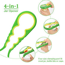 Apribottiglie Multi Barattolo, 6 in 1 Multi Funzione Antiscivolo, Apribottiglie da Cucina, Può Essere Facile da Usare per Mani Deboli, Anziani, Donne, Persone Affette da Artrite