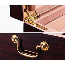 ZYING Cigar Humidor a Mano in Legno Cigar Box Desktop Humidor con igrometro e umidificatore, Cedar divisore detiene Il 100 sigari