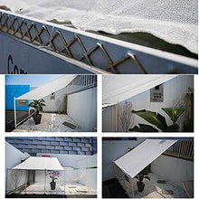 SDFGO Bianco Rete ombreggiante Artificiale Ombra 90% Decorazioni Giardino(Size:5 * 6)